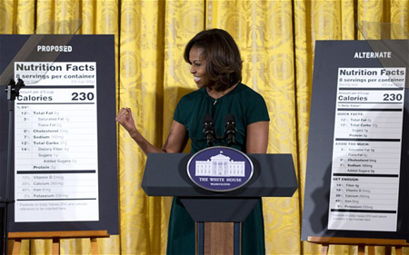 Bà Obama phát động chương trình dán nhãn thực phẩm mới ảnh 1